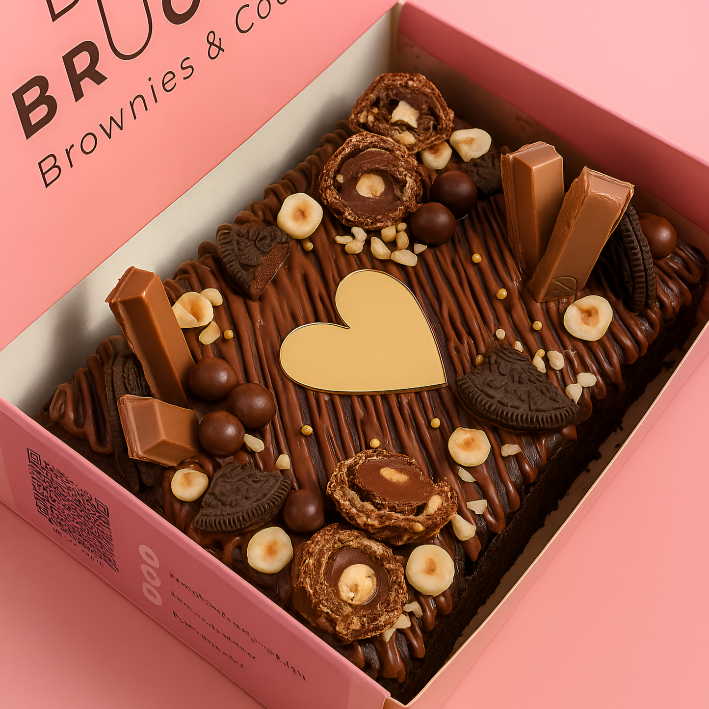 Letter Box Dark Chocolate Brownie Cake