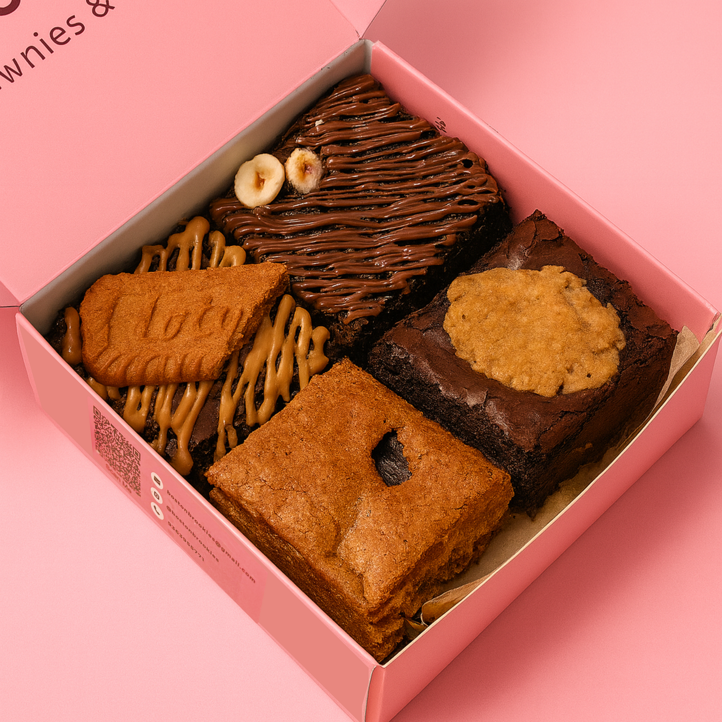 Gourmet Brownie Box (4 pc)